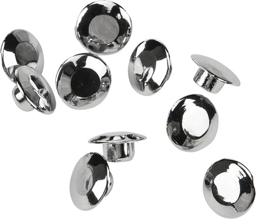 H-BAR CLAMP BOLT CAPS CHROME 10/PK