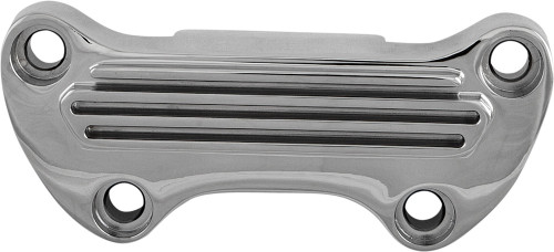 H-BAR CLAMP FINNED W/ SKIRT CHROME