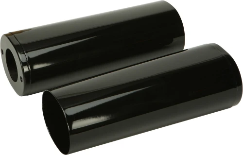 UPPR FORK TUBE COVERS BLACK +2 TOURING 84-13 FLST 86-14