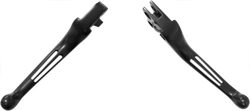 2-SLOT LEVER SET  BLACK BIG TWIN 86-06  XL 96-03