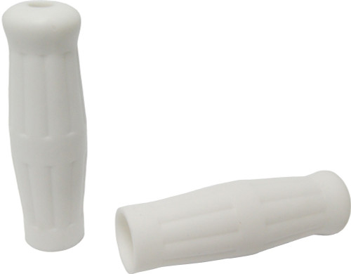 GRIPS OLD SCHOOL WHITE W/O THROTTLE SLEEVE