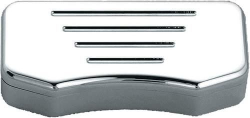 HIDDN HRDWRE TOP CLAMP BALL MILLED CHROME