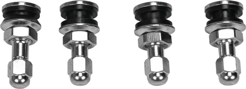 VALVE STEMS CHROME 4/PK