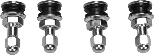 VALVE STEMS CHROME 4/PK