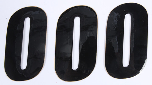 NUMBER 0 BLACK 4" 3/PK