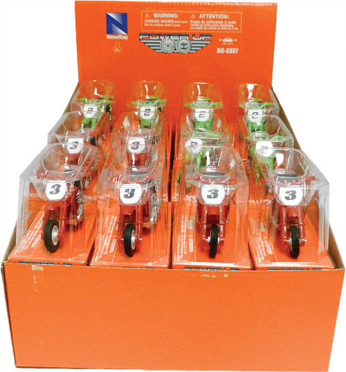 REPLICA 1:32 MINI BIKE SET 4 ASSORTED MINI BIKES 24/PC
