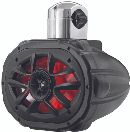 600W 6"X9" RGB SPEAKER LED BLACK W/4-WAY CAGE MOUNT 1PC