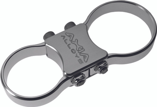SHOCK RESERVOIR MOUNT SILVER 2 CLAMPS NEEDED