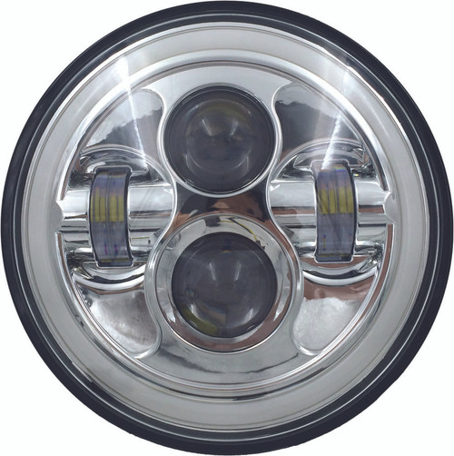 HIGH DEFINITION 7" LED HEADLIG FULL HALO CHROME