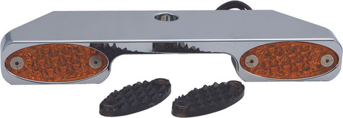 TURN SIGNAL BAR W/AMBER LED NARROW GLIDE CHR