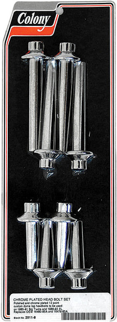 HEADBOLT KIT CHROME BT 85-91 AND XL 86-92