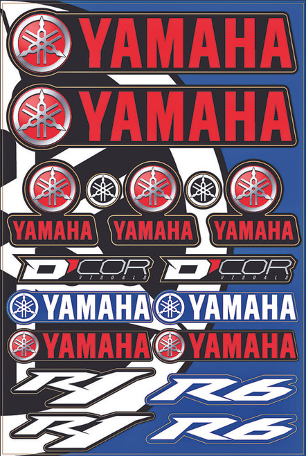 YAMAHA STREET DECAL SHEET