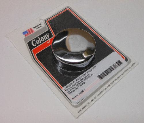 CHROME FORK STEM CAP FXST/FXWG 80-07