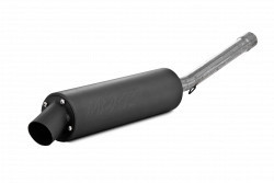 SINGLE SLIP-ON SYSTEM W/ UTILITY MUFFLER BLK HON