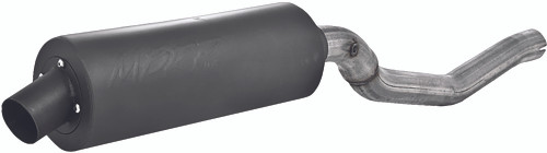 SINGLE SLIP-ON SYSTEM W/ 4.25" SPORT MUFFLER BLK