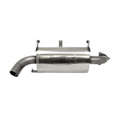 SINGLE SLIP-ON SYSTEM W/ OVAL SPORT MUFFLER CHROME