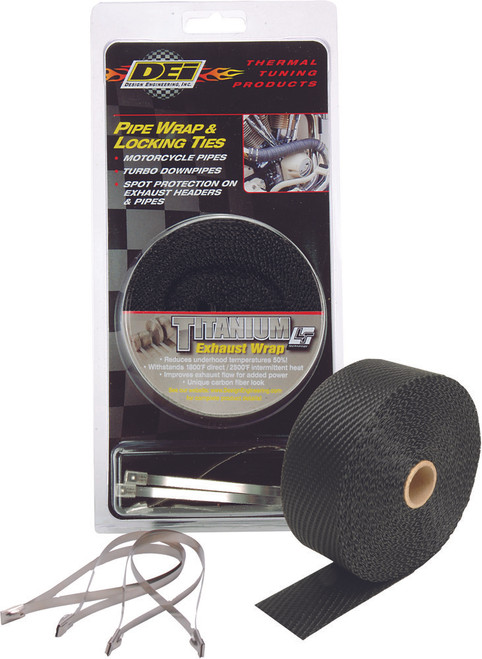PIPE WRAP & LOCKING TIES BLACK TITANIUM