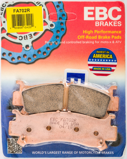 BRAKE PADS FA702R SINTERED R SERIES