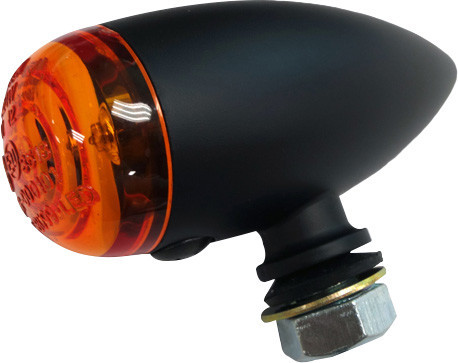 LED BULLET MARKER LIGHT BLACK W/RED LENS