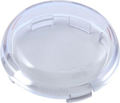 TURN SIGNAL LENS BULLET STYLE CLEAR