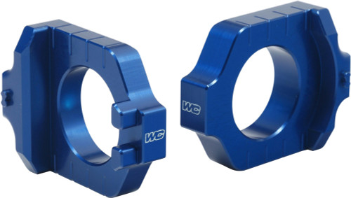 AXLE BLOCKS ELITE KAW/SUZ BLUE
