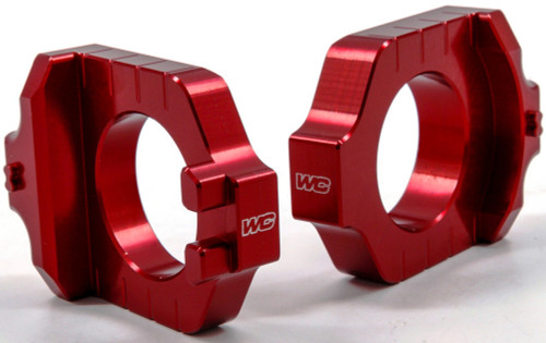 AXLE BLOCKS ELITE KAW/SUZ RED