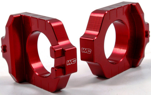 AXLE BLOCKS ELITE KAW/SUZ RED