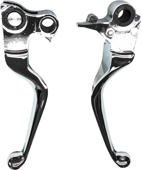 SMOOTH LEVER SET CHROME BT 07-16 EXCEPT FLT 08-UP