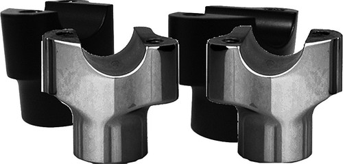 CHUBBY RISERS 1.5" STRAIGHT BLACK