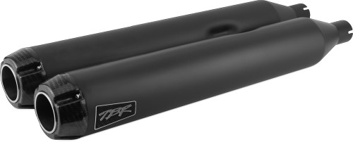 COMP-S SLIP-ON M8 FLH/FLT BLACK W/CF ENDCAP