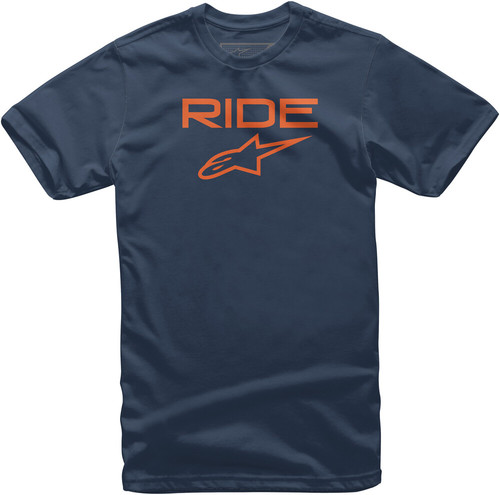 RIDE 2.0 TEE NAVY/ORANGE LG