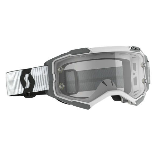 FURY GOGGLE WHITE/GREY CLEAR WORKS LENS