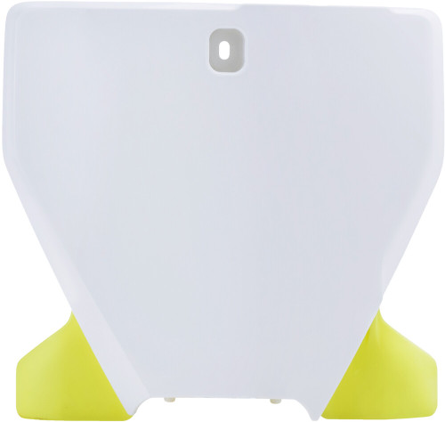 FRONT NUMBER PLATE WHITE/YELLOW