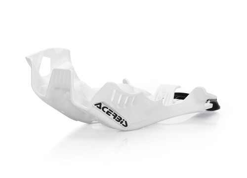 SKID PLATE W/LINKAGE GUARD WHITE/BLACK