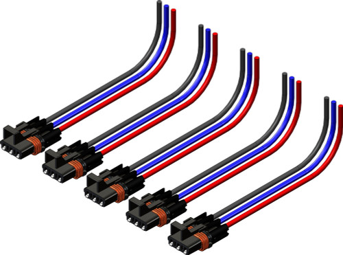 3-PIN HARNESS 5/PK POL