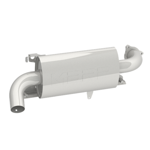 SINGLE SLIP-ON SYSTEM W/ OVAL SPORT MUFFLER CHROME