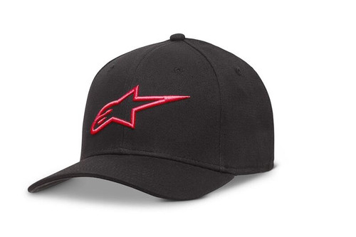 AGELESS CURVE HAT BLACK/RED LG/XL