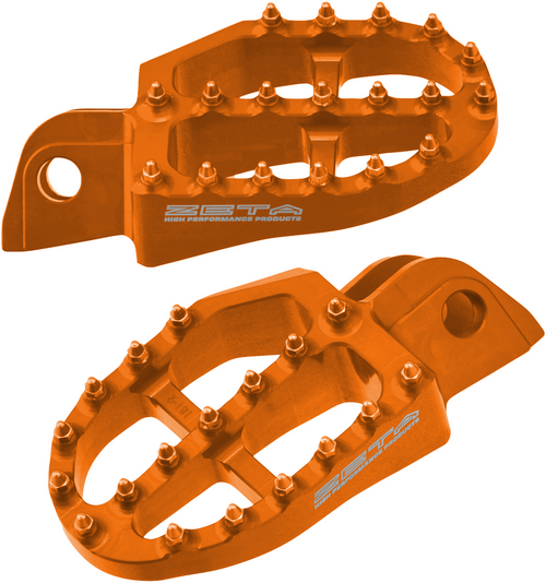ALUMINUM FOOTPEGS ORANGE