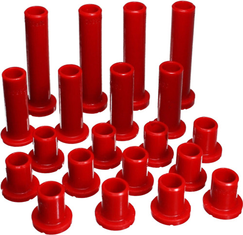 CONTROL ARM BUSHINGS REAR RED POL