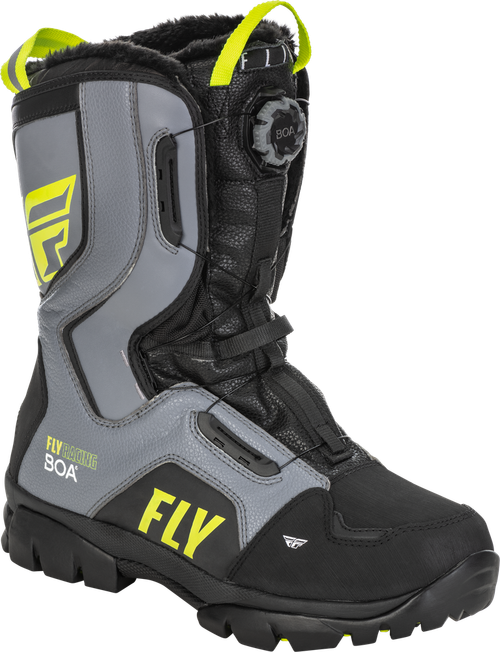 MARKER BOA BOOT BLACK/GREY/HI-VIS SZ 12
