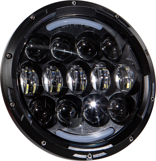 LED HEADLIGHT 7" 105W BLACK 5500/3000 LUMENS