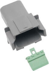 8-WIRE GREY DEUTSCH RCPTCL & WDGLCK HD# 72128-94GY