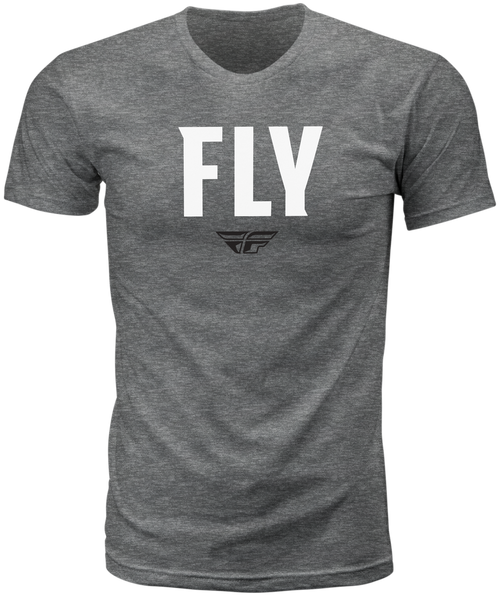 FLY WFH TEE DARK GREY HEATHER LG