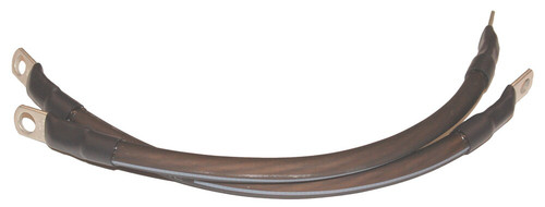 PAIR BLACK 6" BATTERY CABLES 1/4" & 5/16" LUGS