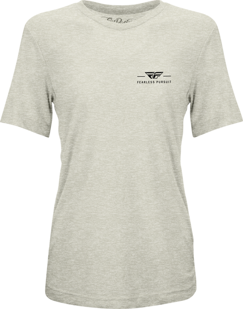 WOMEN'S FLY MOTTO TEE CREAM LG