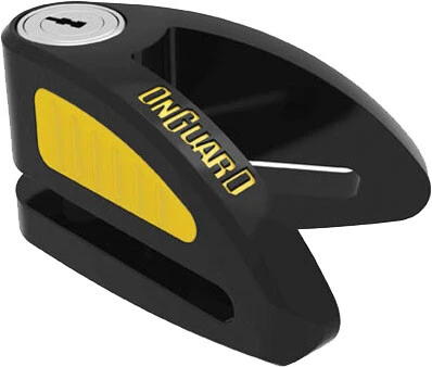 BOXER 8052 DISC LOCK BLK/YEL WITH REMINDER AND POUCH