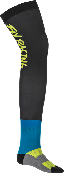 KNEE BRACE SOCKS HI-VIS/BLACK/BLUE LG/XL
