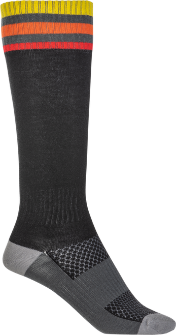 MX SOCKS THIN BLACK LG/XL