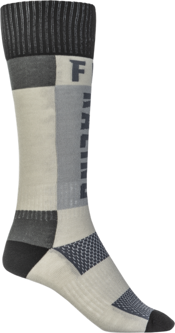 YOUTH MX SOCKS THICK GREY/BLACK