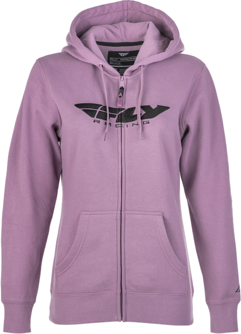 WOMEN'S FLY CORPORATE ZIP UP HOODIE MAUVE XL